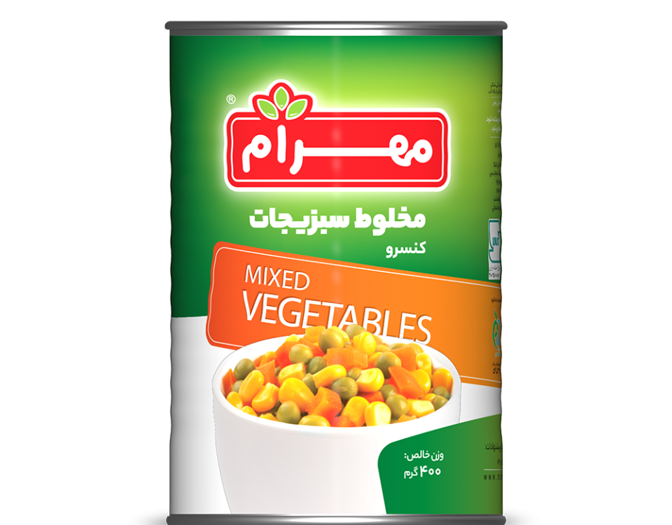 کنسرو مخلوط سبزیجات