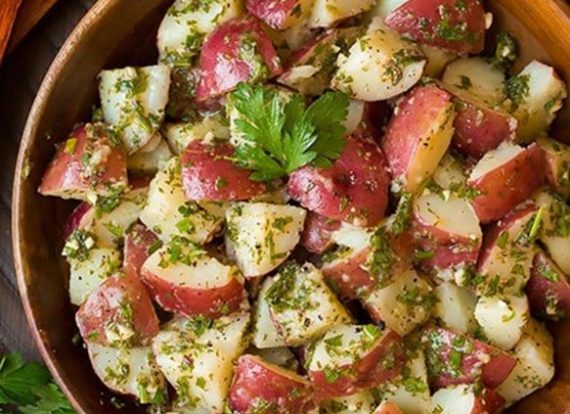 122-Garlic-Herb Potato Salad