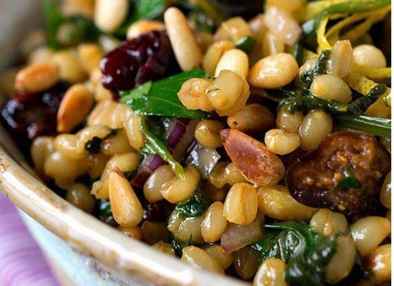 128-Winter Wheat Berry Salad with Figs