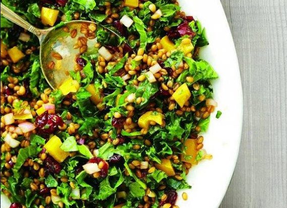 131-Wheat-berry, kale and cranberry salad