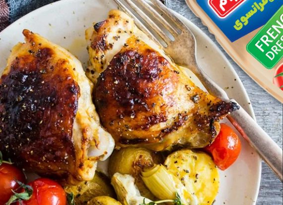 242-Sheet Pan French Dressing Chicken Thigh Dinner
