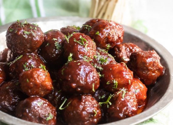 257-Slow Cooker Sweet and Smokey Cocktail Meatballs