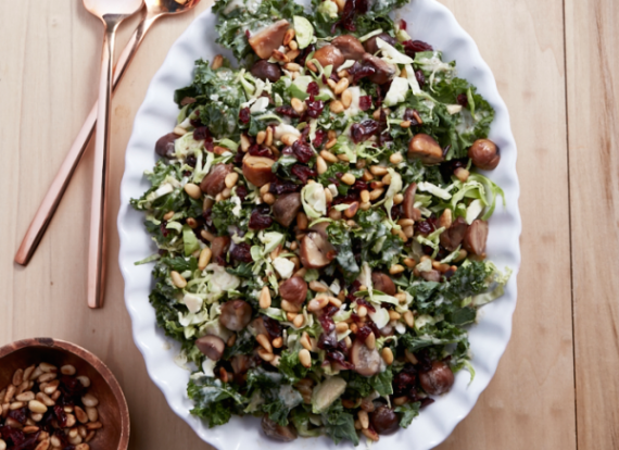 363-Kale and brussels sprouts salad