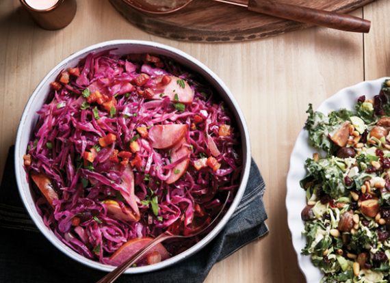 374-Sweet and sour red cabbage and pears