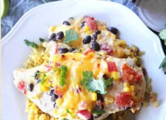 488-One Dish Queso Chicken Bake
