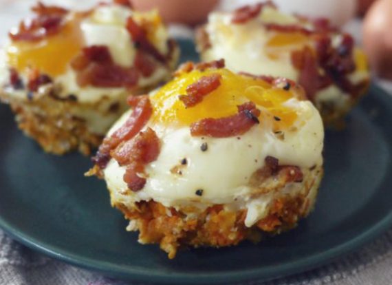 520-Eggs and Bacon in Potato Cups
