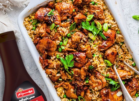 529-Sticky Chicken Thighs with Fried Rice