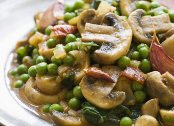 92-Peas with Mushrooms